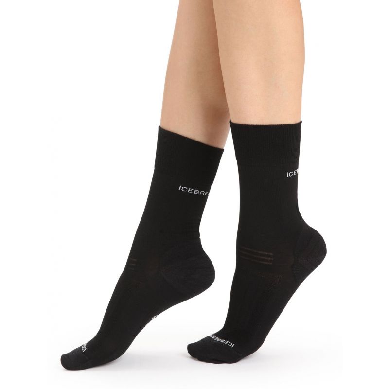Chaussettes ICEBREAKER Women Hike Liner Crew (BLACK) femme