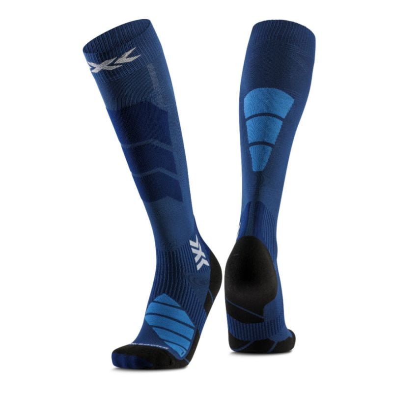 X-SOCKS SKI PERFORM OTC kompressiohiihtosukat (MARINE/MINERAL BLUE)