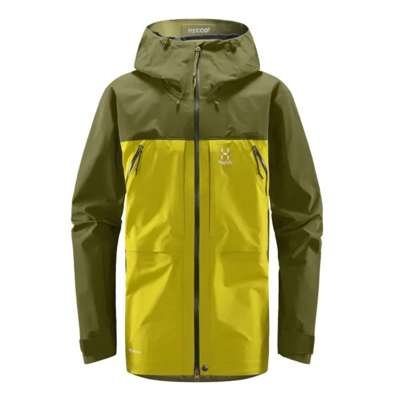Heren HAGLÖFS Vassi Touring GTX Skitour Jacket (Aurora/Oliva Green)