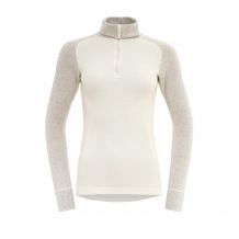Trui Devold DUO ACTIVE MERINO 205 Z.NECK WMN (RAW WIT)
