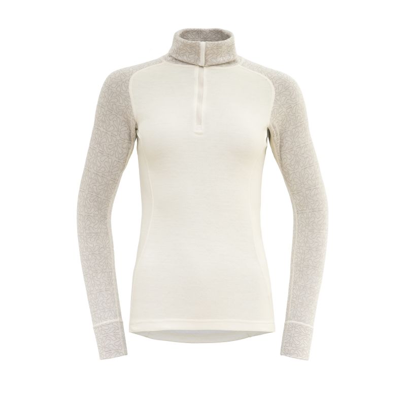Pusero Devold DUO ACTIVE MERINO 205 Z.NECK WMN (RAAKAVALKOINEN)