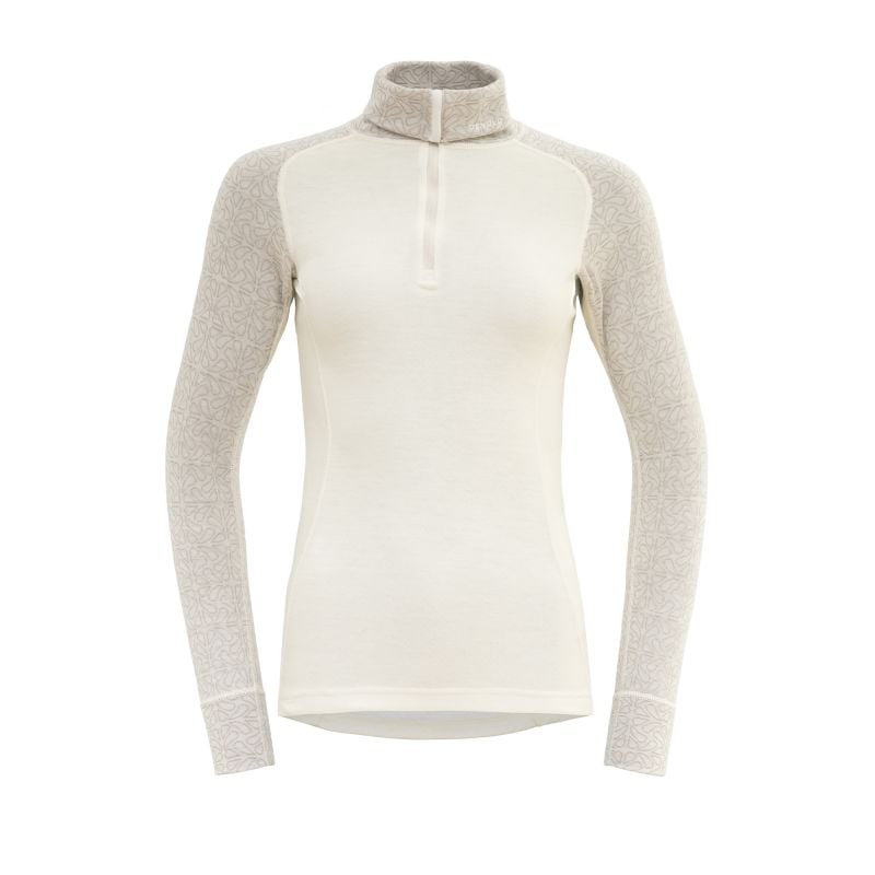 T-shirt manches longues DEVOLD DUO ACTIVE MERINO 205 Z.NECK WMN (RAW WHITE) Femme