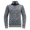 Pullover Devold SVALBARD WOOL ZIP NECK (NIGHT/OFFWHITE)