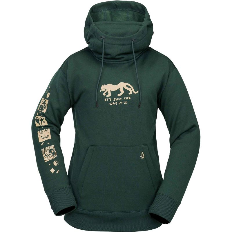 Polar fleece sweatshirt Volcom Riding Hydro P/O (Scarab)