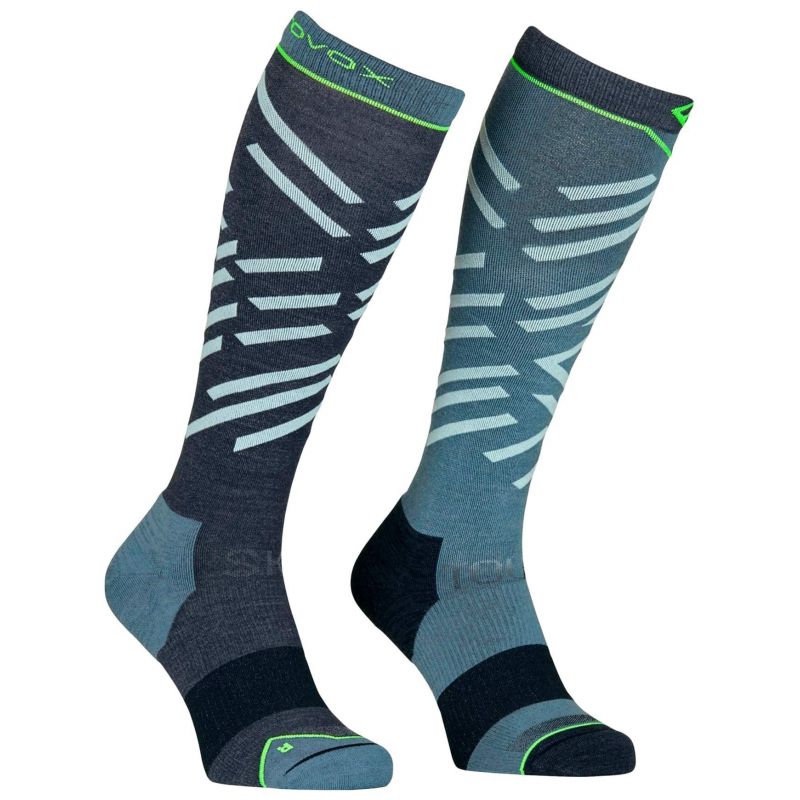 Toppturstrømper for menn Ortovox SKI TOUR LONG SOCKS M (black raven)