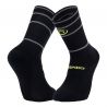 Chaussette trail/running BV SPORT SOCQUETTE REFLECT (NOIR/JAUNE)