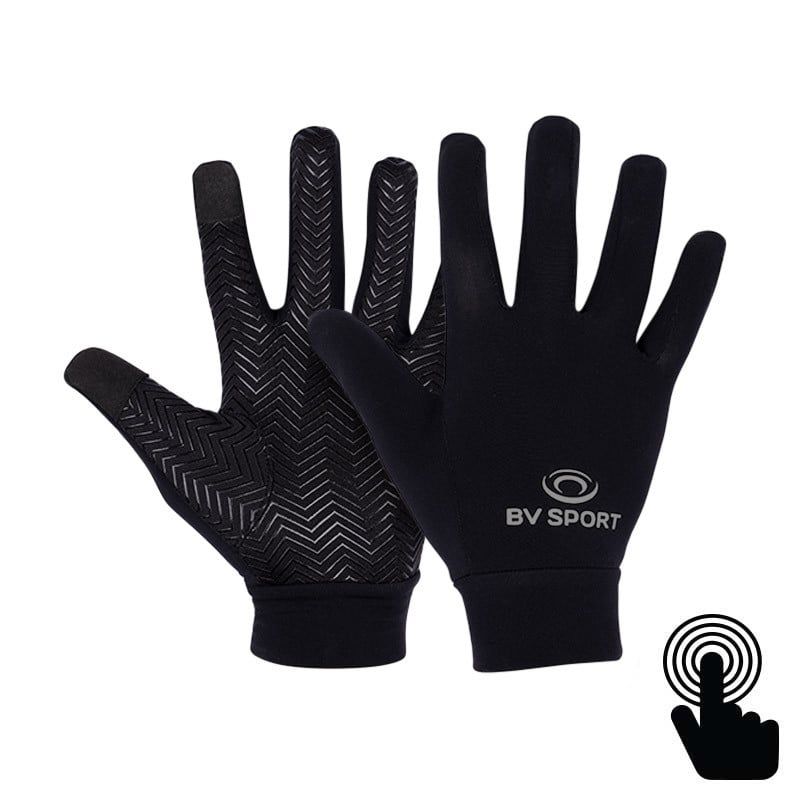 Tactile Hanskat BV sport LIGHT RUN "REFLECT" GLOVES (MUSTA)