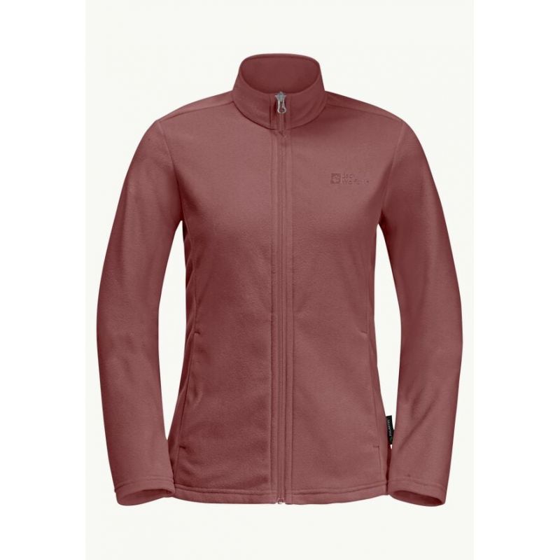 Forro polar de mujer JACK WOLSKINS TAUNUS FZ W (Mineral Red)
