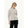 JACK WOLSKINS TAUNUS FZ W (Seal) fleece til kvinder