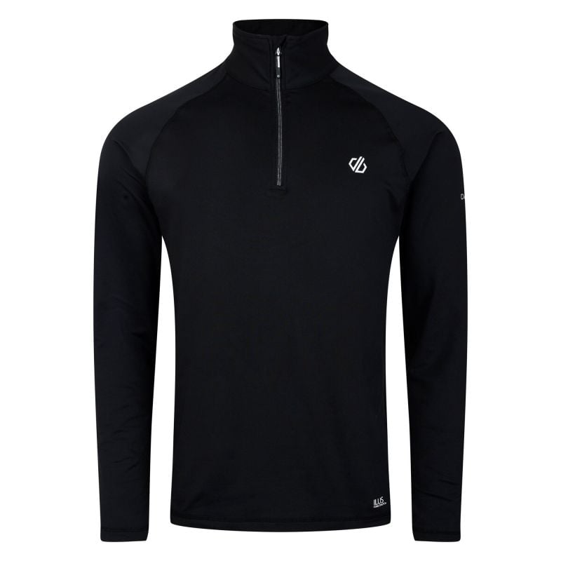 Base layer Dare2B Men's Fuse Up II Lightweight Core Stretch Midlayer (Black) Men
