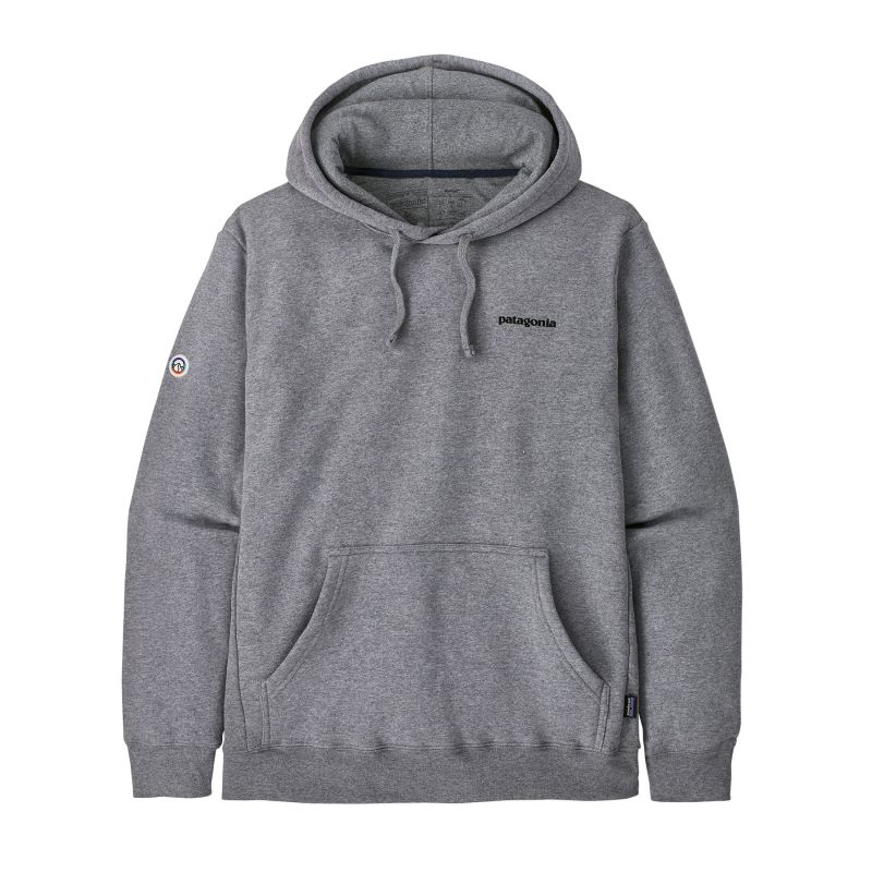 Felpa con cappuccio Patagonia Fitz Roy Icon Uprisal Hoody (Gravel Heather) uomo