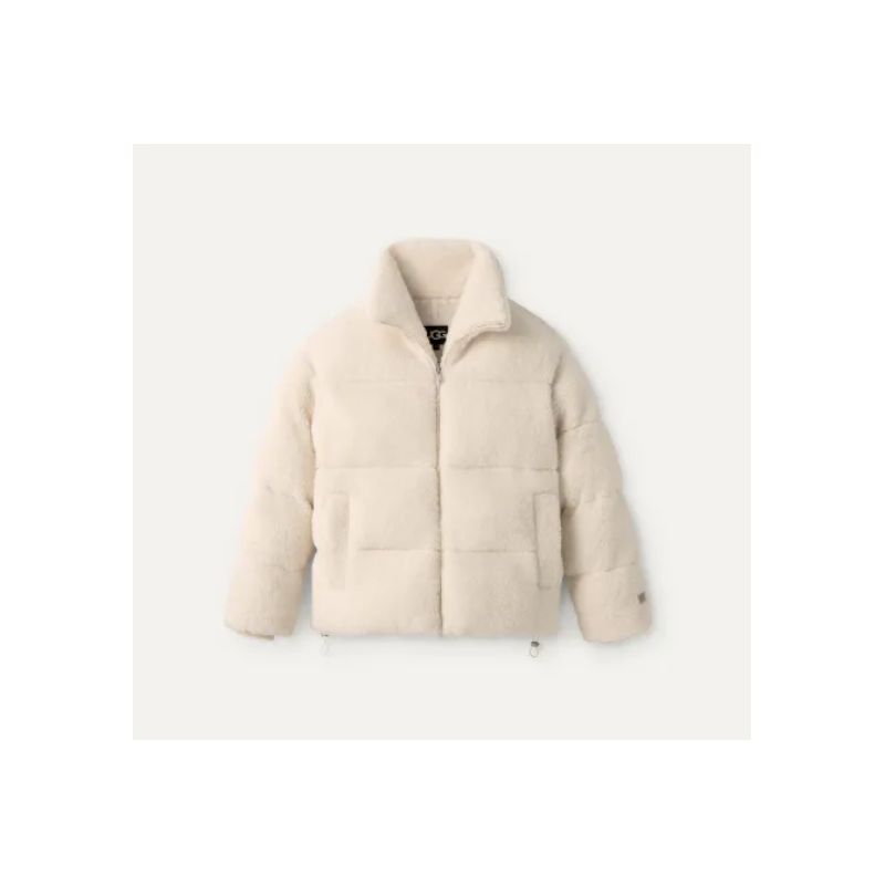 Jakke UGG W EMMALYN UGGFLUFF PUFFER JACKET (CREAM)