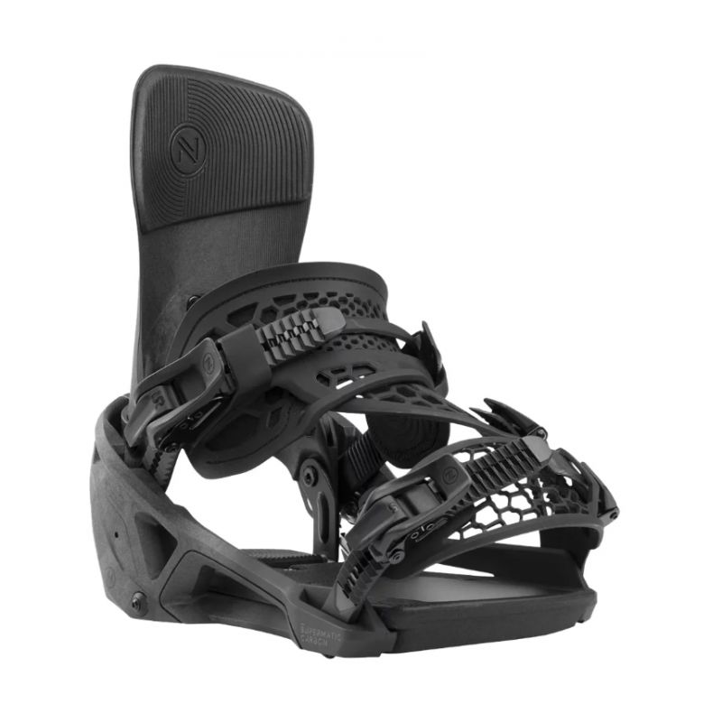 Snowboardbindningar Nidecker SUPERMATIC-CARBON (SVART)