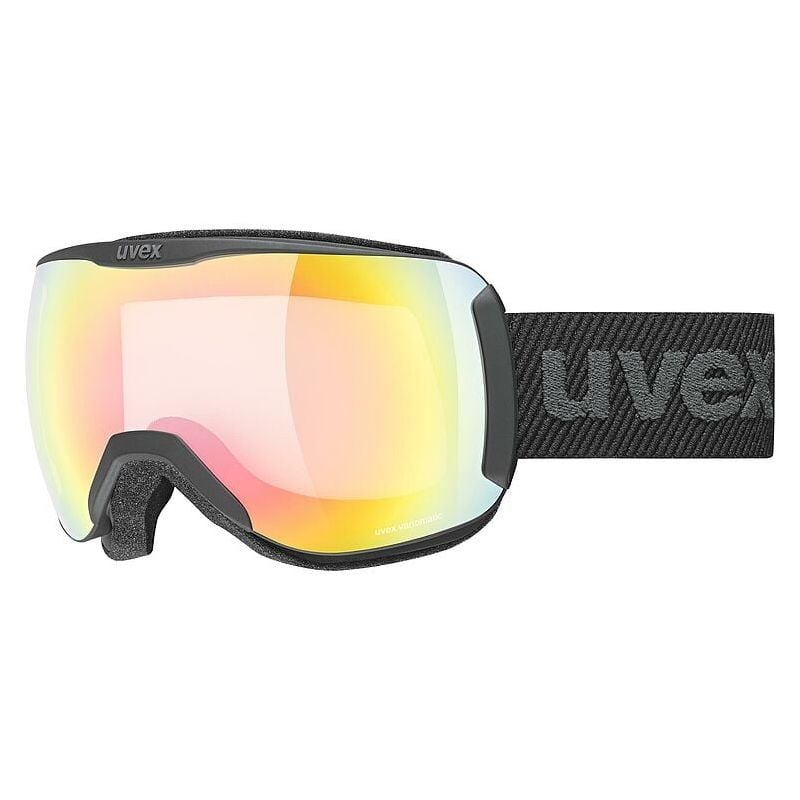Skibrille Uvex DOWNHILL 2100 V (BLACK MATT/VARIO RAINBOW)