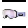 Masque de ski UVEX XCITD CV (BLACK MATT//MIR LAVENDER)