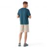 T-skjorte for menn Smartwool Perfect Crew Short Sleeve Tee (Aubergine)