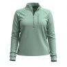 Smartwool Polar Active 1/2 Zip Active para mujer ARCTIC GREEN (VERDE ARCTICO)