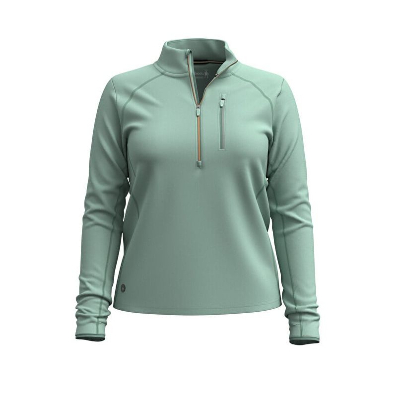Pile Polar Smartwool Pile Active 1/2 Zip Donna (VERDE ARCTICO)