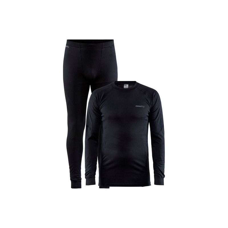 Conjunto de ropa interior técnica para hombre Craft CORE DRY BASELAYER SET M (NEGRO)