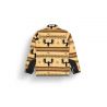Polar fleece Picture ORAVIK 1/4 FLEECE (B Elk Print)