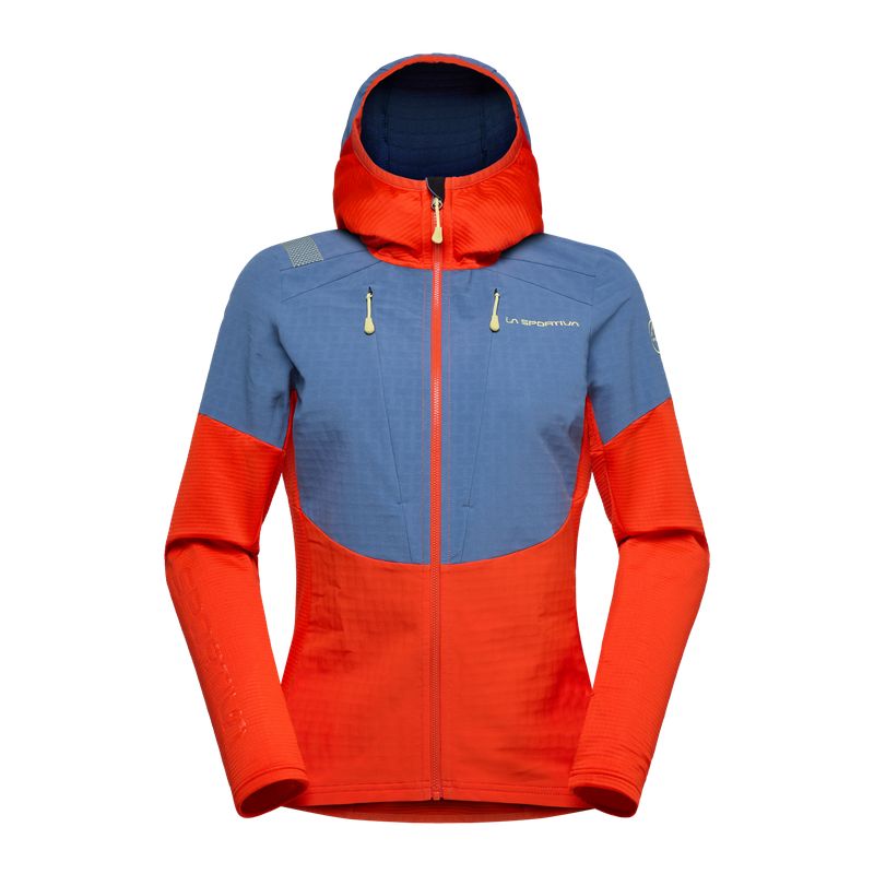 Skigenser til dame La Sportiva Session Tech Hoody W (Cherry Tomato/Moonlight)