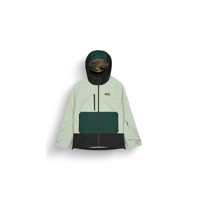 Hombres Picture BROADER 3L JKT (A Shadow Pdrsa Pine Black) chaqueta de esquí