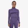 Camiseta de manga larga SWIX RACEX MERINO HALF ZIP W (DUSTY PURPLE) Mujer