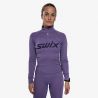 Top met lange mouwen SWIX RACEX MERINO HALF ZIP W (DUSTY PURPLE) Dames