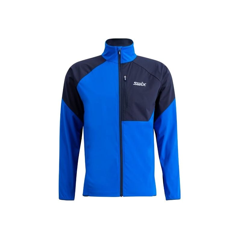 Softshell jas SWIX FOCUS WIND JACKET M (ACTIVE BLUE-DARK NAVY) Heren