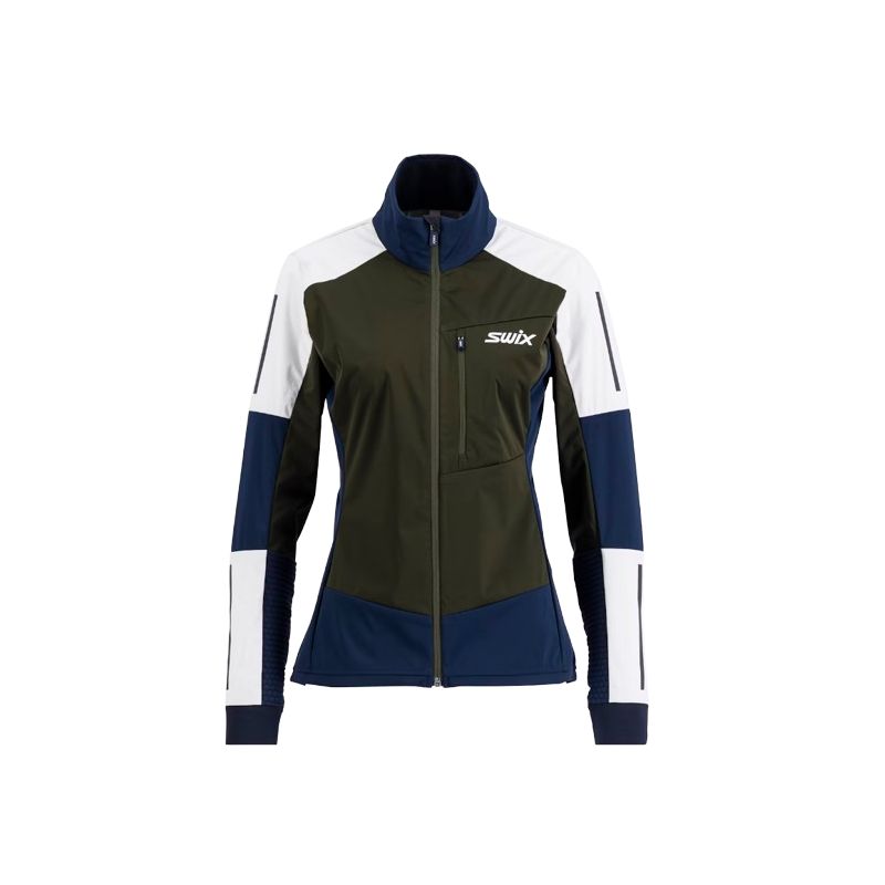 Softshell-jakke til kvinder SWIX Dynamic jacket W (OLIVE-BRIGHT WHITE)
