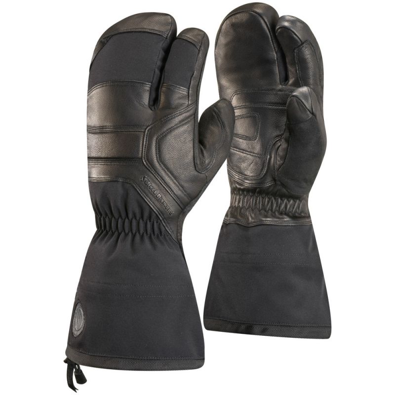 Guanti a 3 dita Black Diamond GUANTI A DITA GUIDA (Nero)