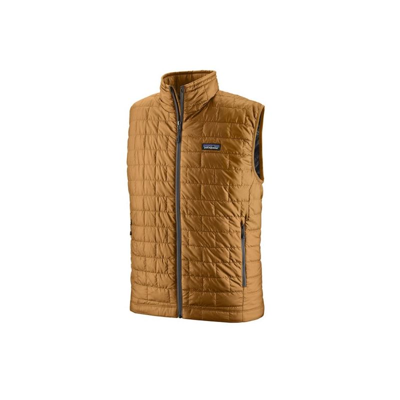 Heren Nano Puff mouwloos donsjack (Raptor Brown)