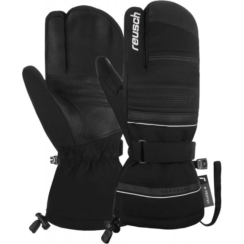 Handskar 3 fingrar REUSCH Conan R-TEX XT Lobster (svart/vit) Unisex