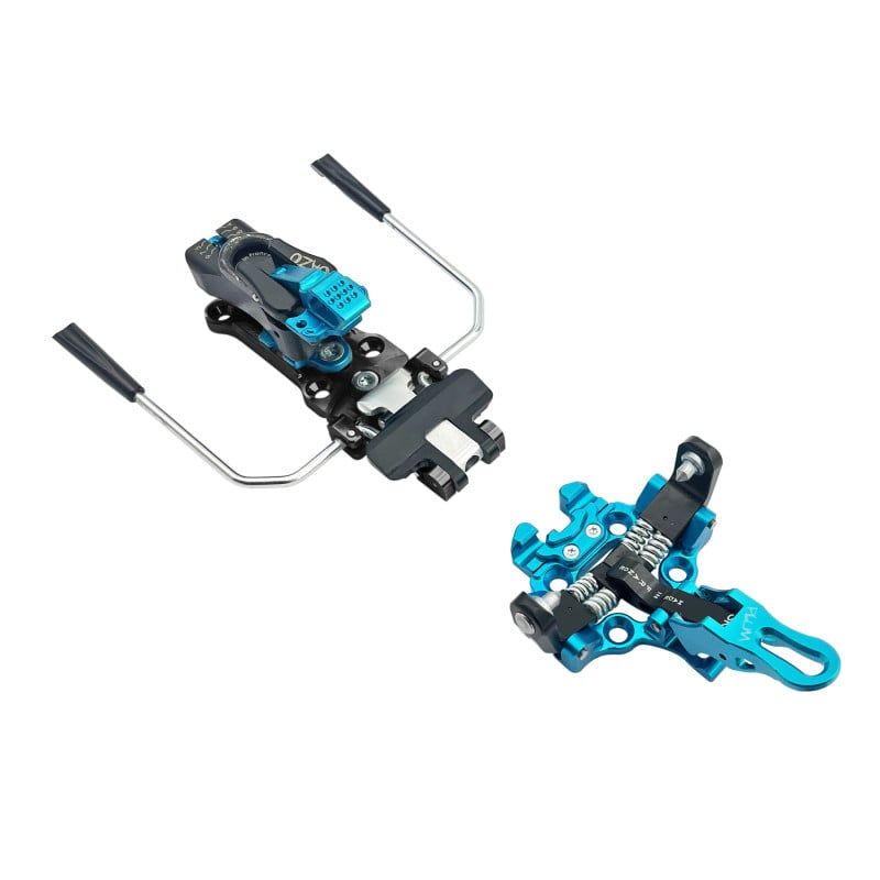 Backcountry ski bindings PLUM OAZO 6 + STOPPER 100MM (TURQUOISE/BLACK)