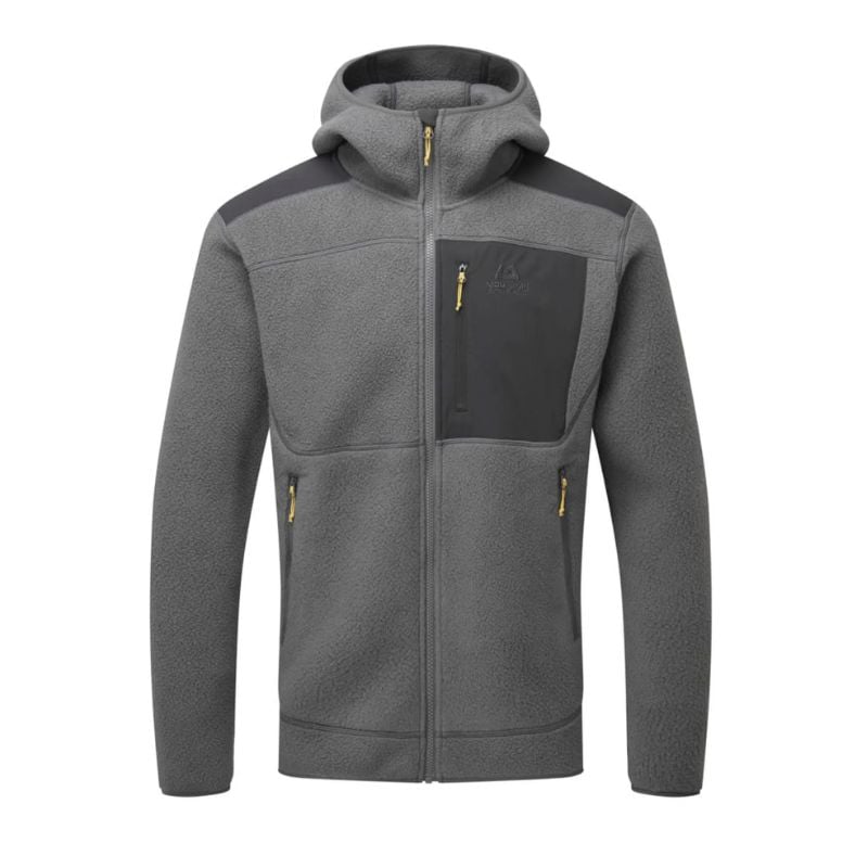 Fleece MOUNTAIN EQUIPMENT Highpile Hooded Jacket (Anvil Grey/Black) Mann