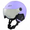 Skihelm met vizier Cairn ANDROID VISOR J MAT Lila - Kinderen