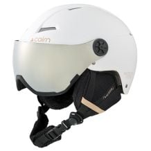 Casco de esquí con visera Cairn ANDROID VISOR MAT White Biscuit - Mixed