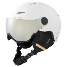 Skihjelm med visir Cairn ANDROID VISOR MAT White Biscuit - Mixed