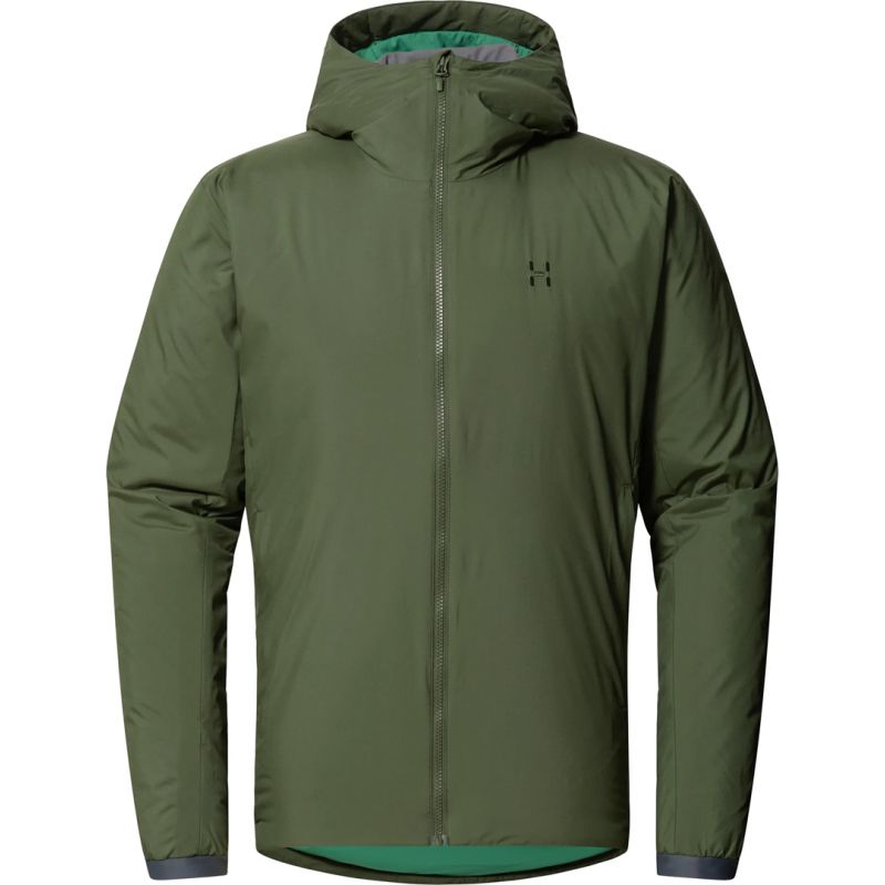 Chaqueta con capucha HAGLOFS Mimic Alert para hombre (verde alga)