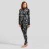 Odlo BL TOP turtle neck l/s half zip - MERINO HERITAGE (provinsblå - sort)