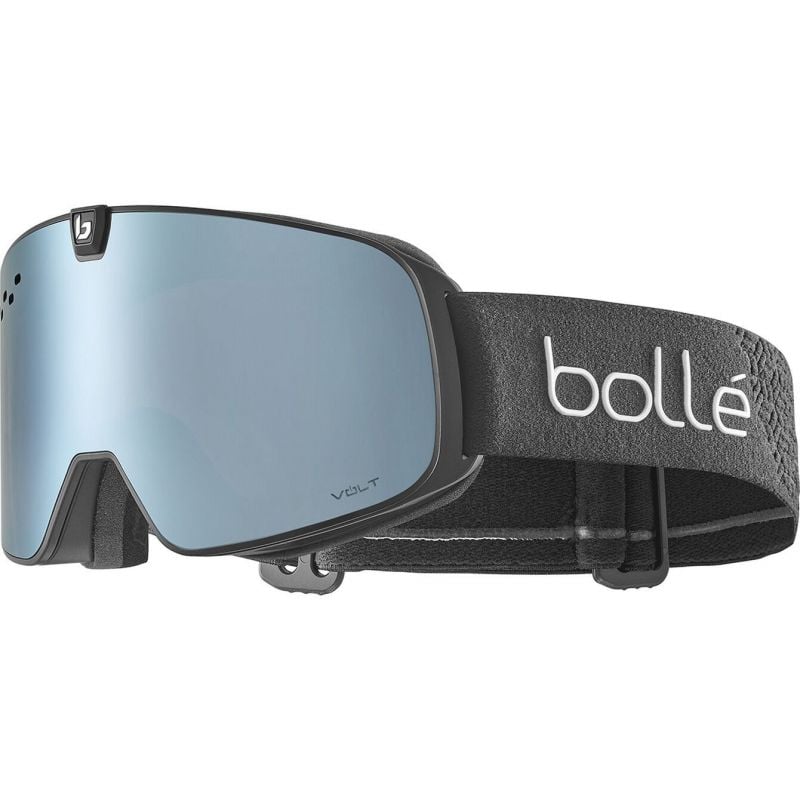 Skimaske BOLLE NEVADA NEO (Schwarz Matt - Volt Ice Blue Cat 3 & Light Vermillon Blue Cat 1)