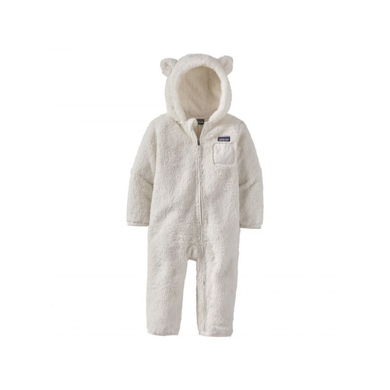 Babyfleecedräkt Patagonia Baby Furry Friends Bunting (Birch White)