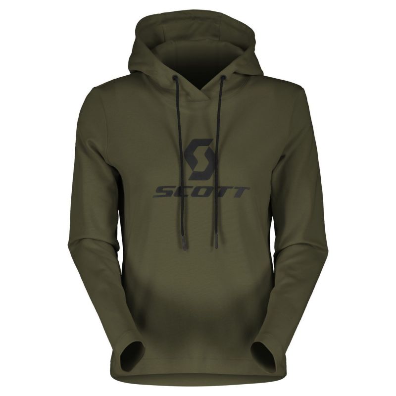 Sweat à capuche SCOTT Hoody Tech (Fir Green) femme