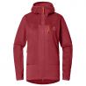 Chaqueta polar HAGLOFS Vassi Mid Hood para mujer (Rojo carmín)