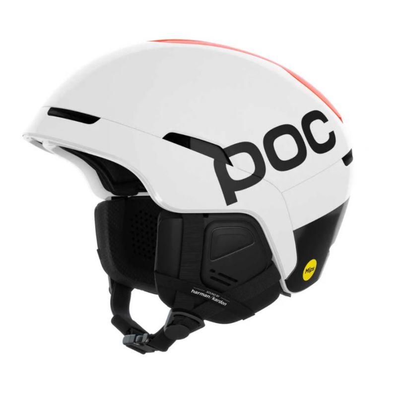 Hiihtokypärä POC Obex Connect (Hydrogen White/Fluorescent Orange AVIP)
