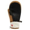 Manoplas Racer Manoplas de ESQUÍ DE CUERO PREMIUM para hombre (Negro Marrón)