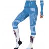 X-BIONIC ENERGY ACCUMULATOR LIGHT PANTS 3/4 (MINERAL BLUE/ARCTIC WHITE) Tekniska skidloppsstrumpor för damer