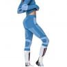 Bas technique ski race X-BIONIC ENERGY ACCUMULATOR LIGHT PANTS 3/4 (MINERAL BLUE/ARCTIC WHITE) Femme