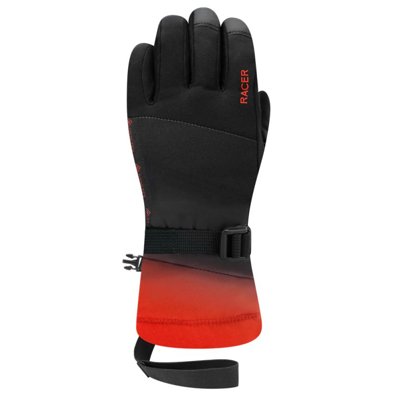 Ski glove Racer GIGA 6 (Black Red) Child