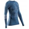X-BIONIC ENERGY ACCUMULATOR LIGHT SHIRT LS (MINERAAL BLAUW/ARCTISCH WIT) Dames ski T-shirt